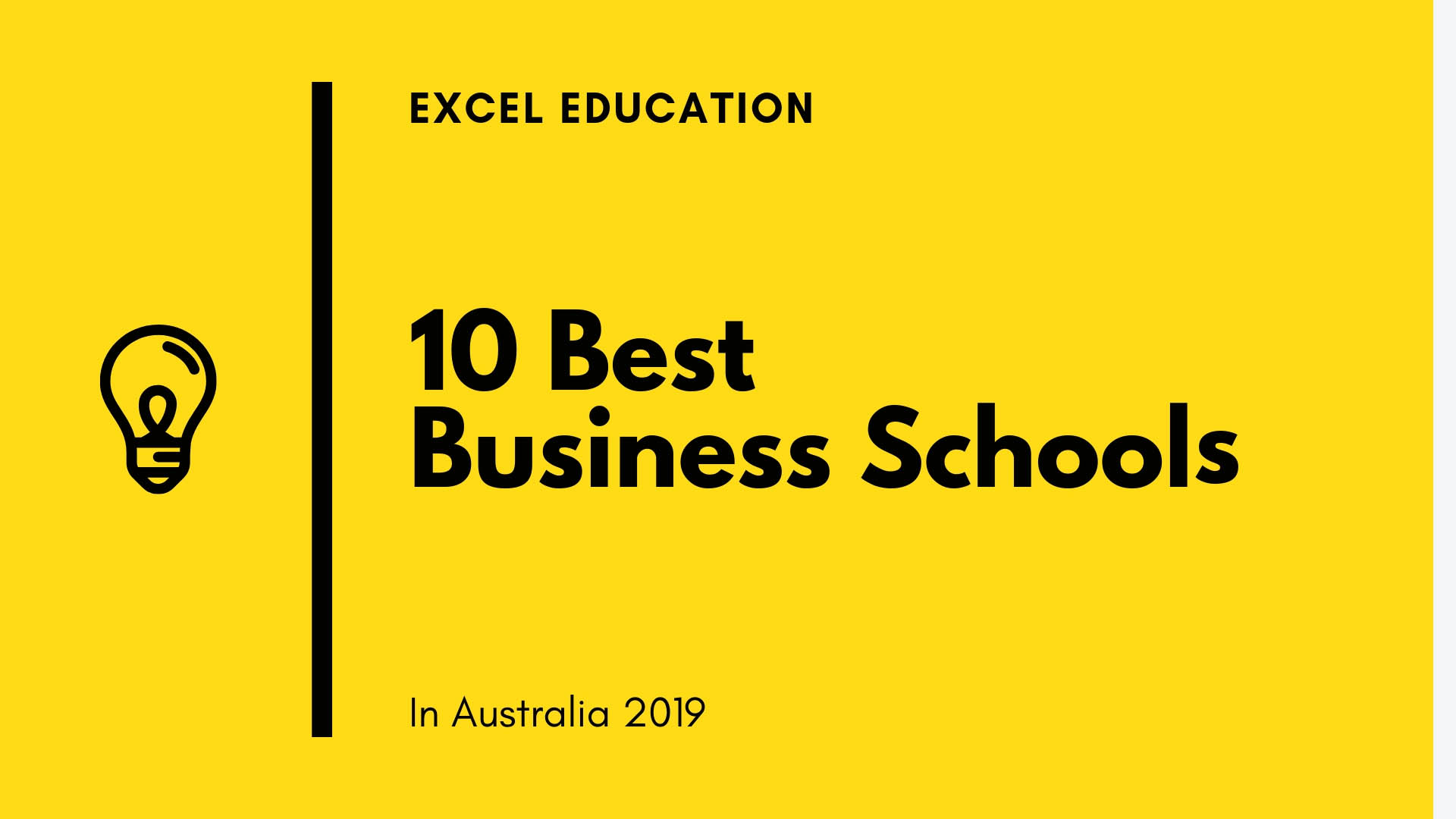 elegant præst Øl 10 Best Business Schools in Australia 2019 - Excel Education | Study in  Australia, Malaysia, the UK & Canada