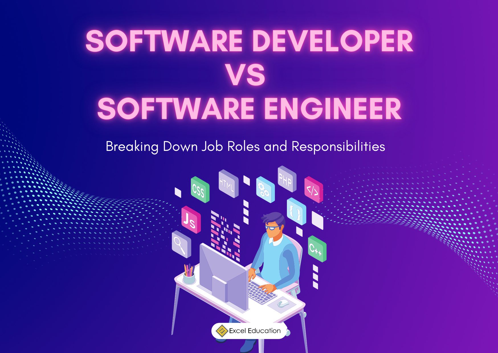 Software Developer Vs Software Engineer Breaking Down Job Roles And   Purple Blue Artificial Intelligence Instagram Post 1 