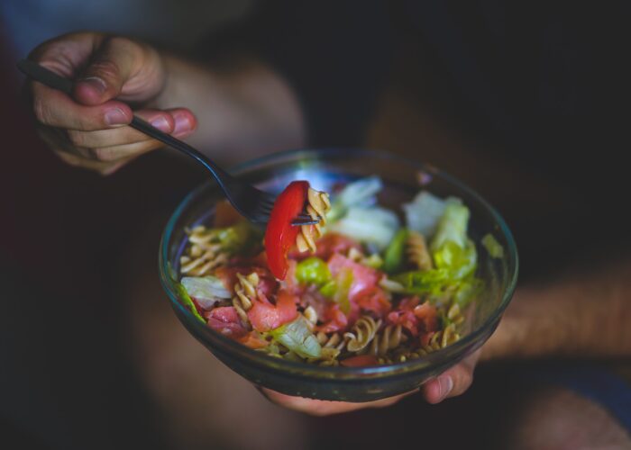 Canva - Eating salad